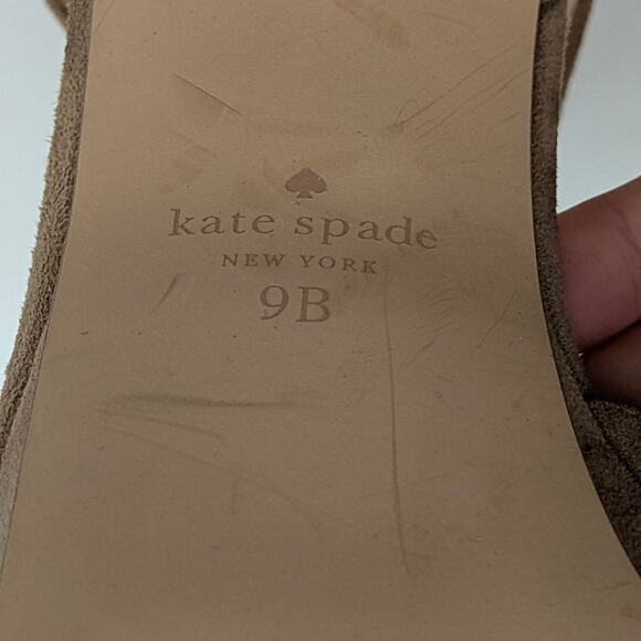 Kate Spade Delphi Heel Platform Sandal Women's Roasted Almond Size US9B EU39.5 - Picture 9 of 12